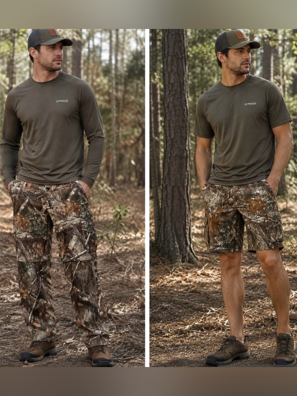 Magellan Zipoff hunting camo pants men M
